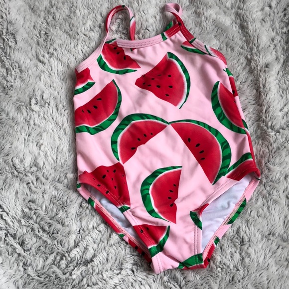 watermelon bathing suit baby